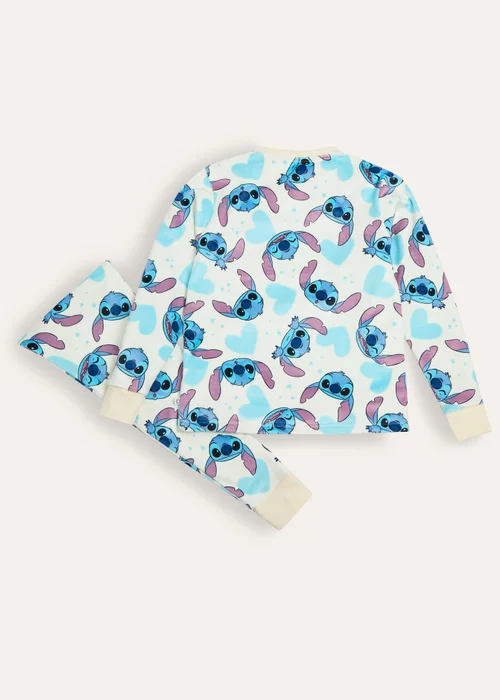 Disney Stitch Girls Fleece Pyjama Set - Age 7-8 Years Image 3