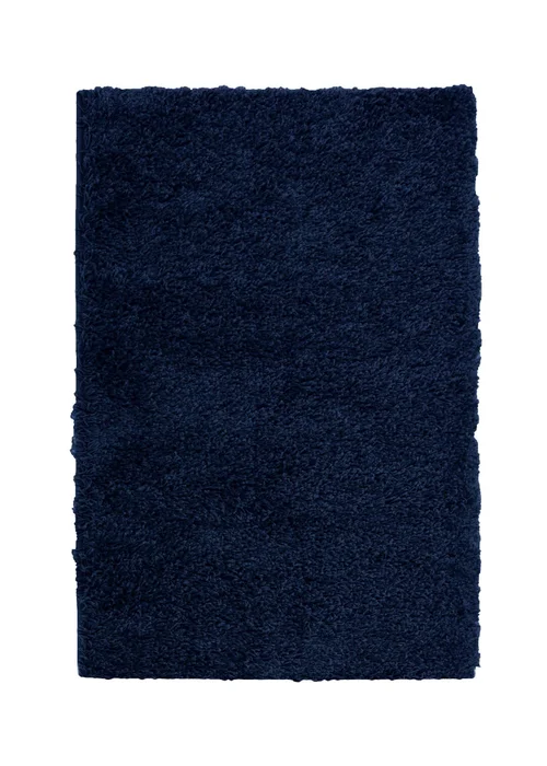 Homemaker Jazz Shaggy Navy Rug - 80 x 150 Image 2