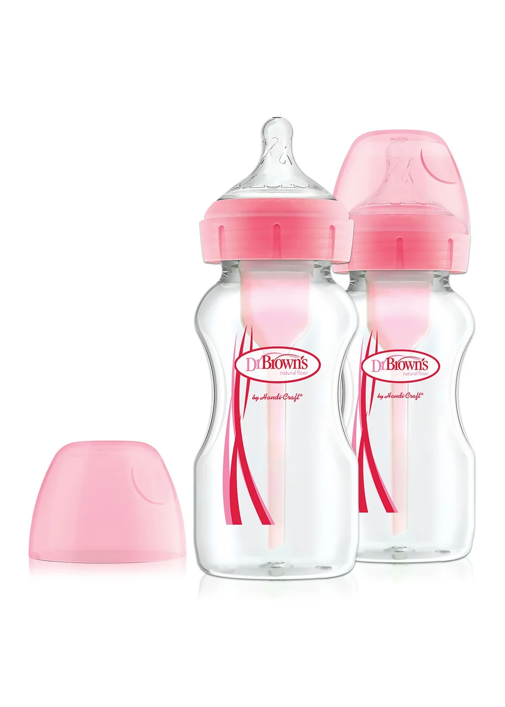 Dr Brown Pink Bottle FC 2 pcs (270 ML) - One Size Image 1