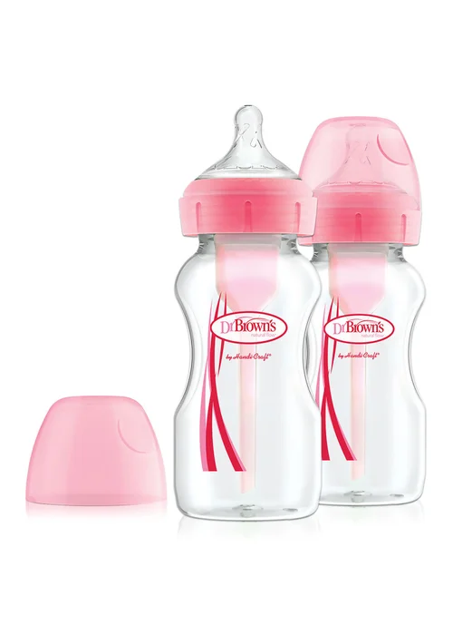 Dr Brown Pink Bottle FC 2 pcs (270 ML) - One Size Image 1