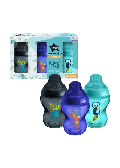 Tommee Tippee CTN Jungle Botttle 3 pcs (260ml) - One Size Image 2