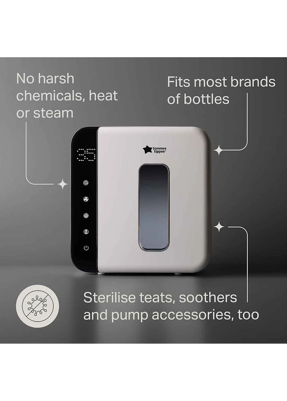 Tommee Tippee UV Steriliser Dryer - One Size Image 2