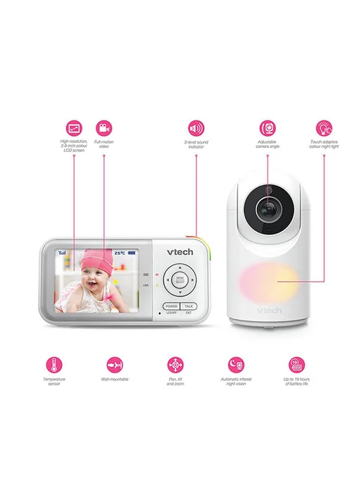 VTech VM3263 Video Monitor (2.8in) - One Size Image 2
