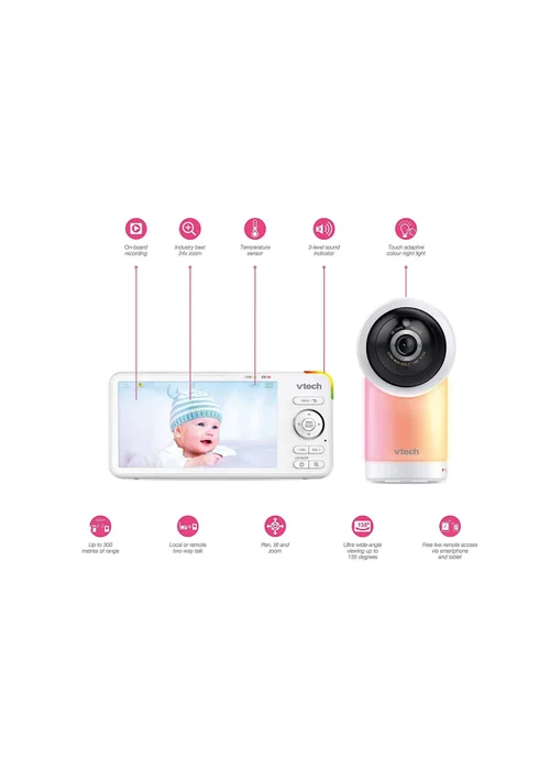 VTech RM5766HD 5IN WiFi Monitor - One Size Image 2