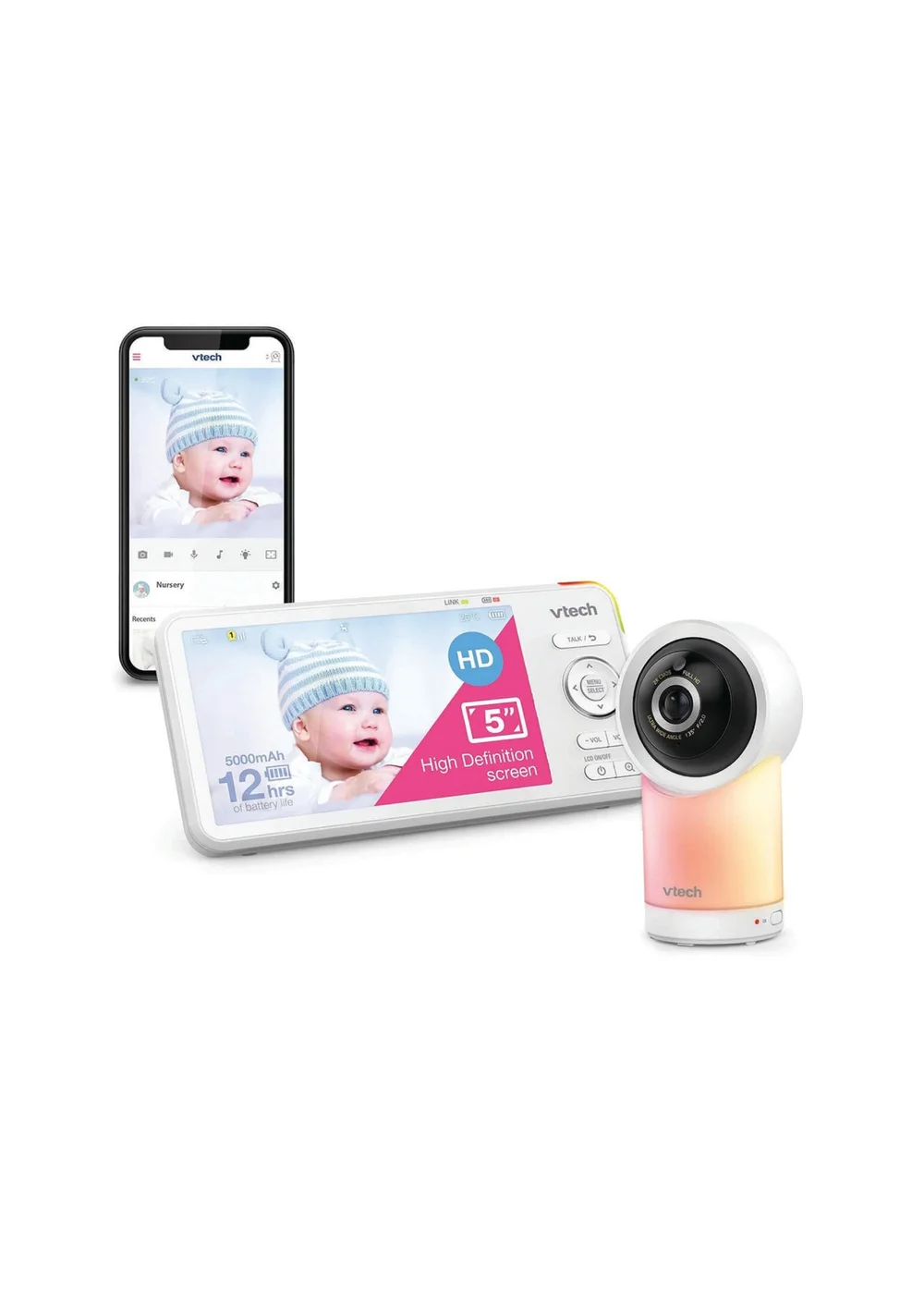VTech RM5766HD 5IN WiFi Monitor - One Size Image 1