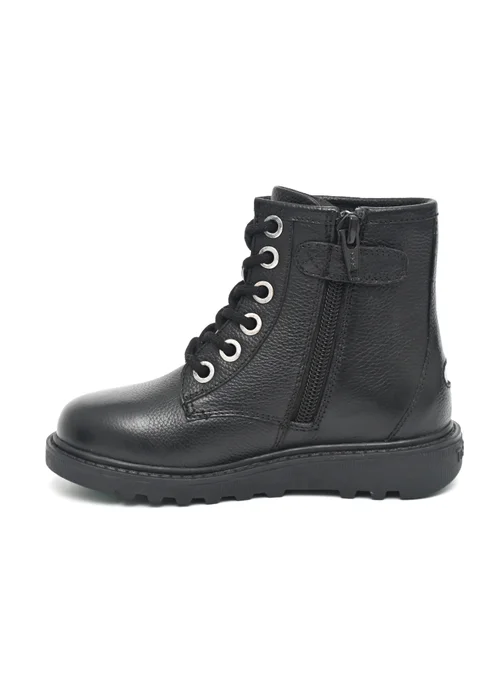 ToeZone Boys Black Storm Leather Ankle Boot (Younger 8 - Older 3) - 11 Infants Image 3