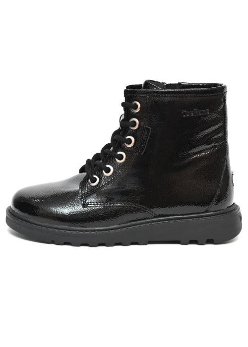 ToeZone Girls Black Abby Patent Leather Ankle Boot (Younger 8 - Older 3) - 8 infants Image 2
