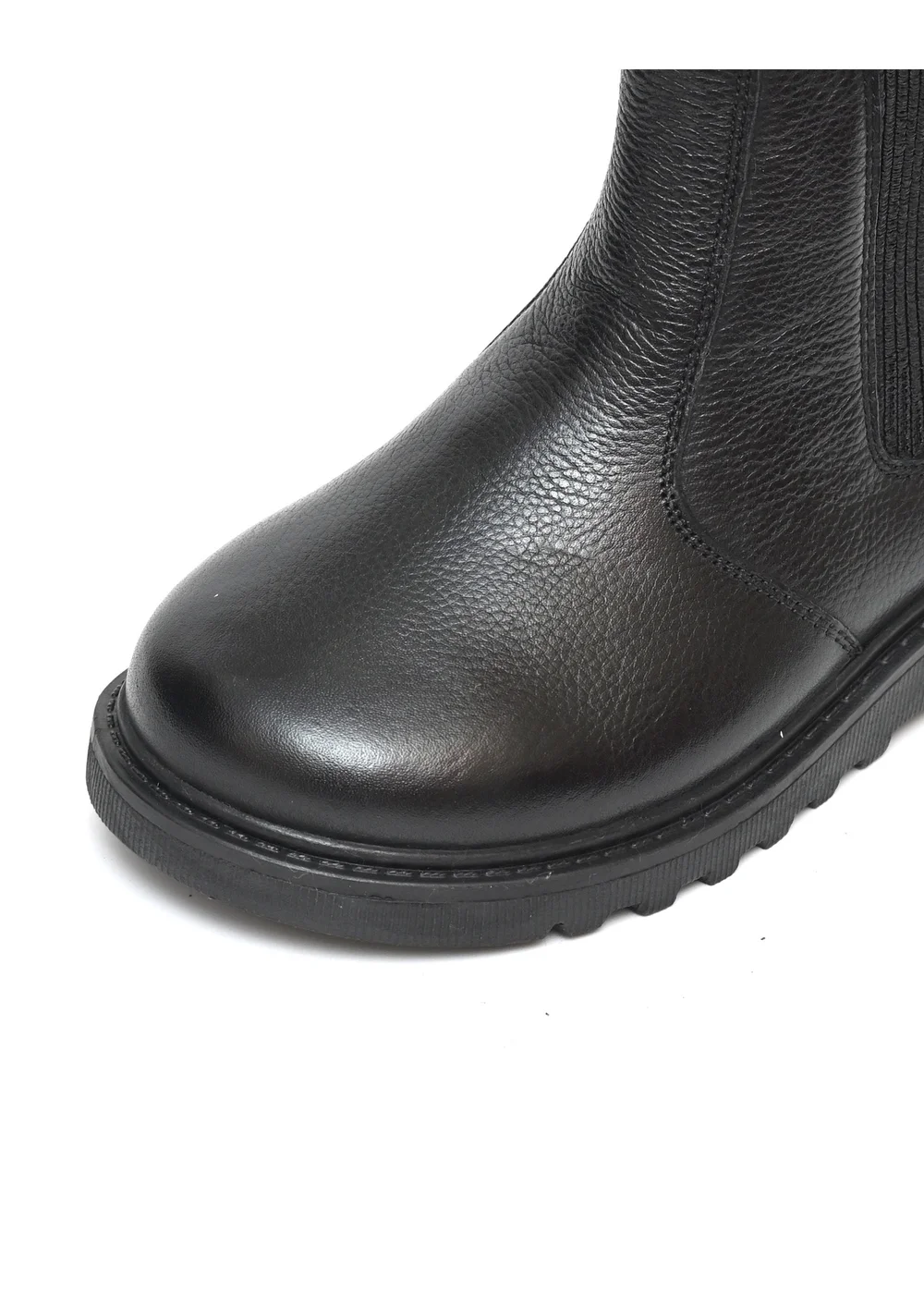 ToeZone Boys Black Dakota Leather Ankle Boot (Younger 8 - Older 3) - 9 Infants Image 3