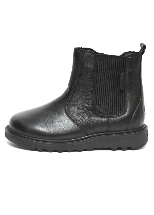 ToeZone Girls Black Lily Leather Ankle Boot (Younger 8 - Older 3) - 13 Infants Image 2
