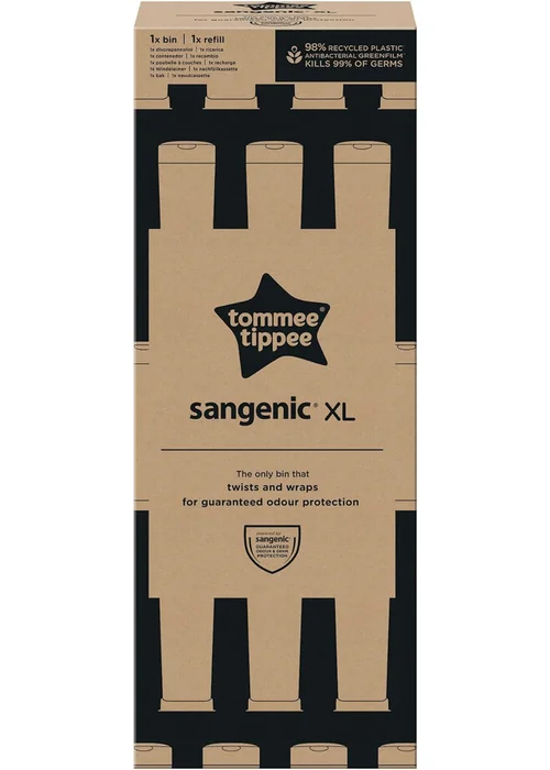Tommee Tippee White Sangenic XL Tub Cotton - One Size Image 2