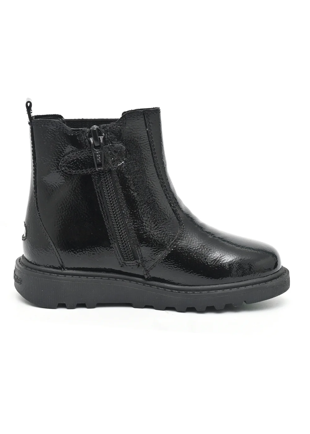 ToeZone Girls Black Amara Patent Leather Ankle Boot (Younger 8 - Older 3) - 13 Infants Image 3