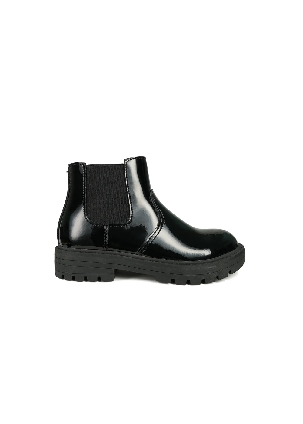 ToeZone Girls Black Cara Zip Ankle Boot (Younger 8 - Older 2) - 12 Infants Image 2