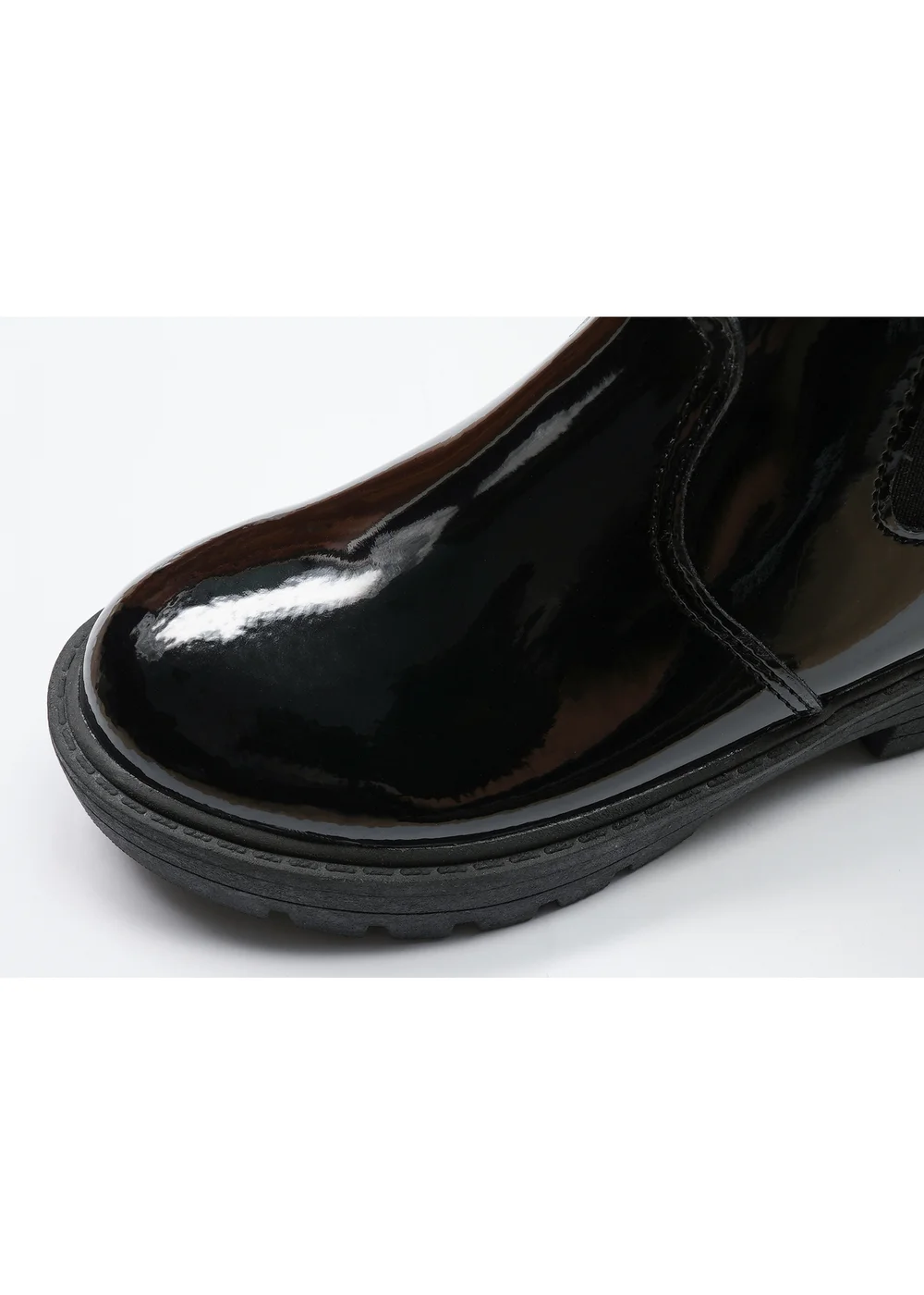 ToeZone Girls Black Cara Zip Ankle Boot (Younger 8 - Older 2) - 12 Infants Image 5