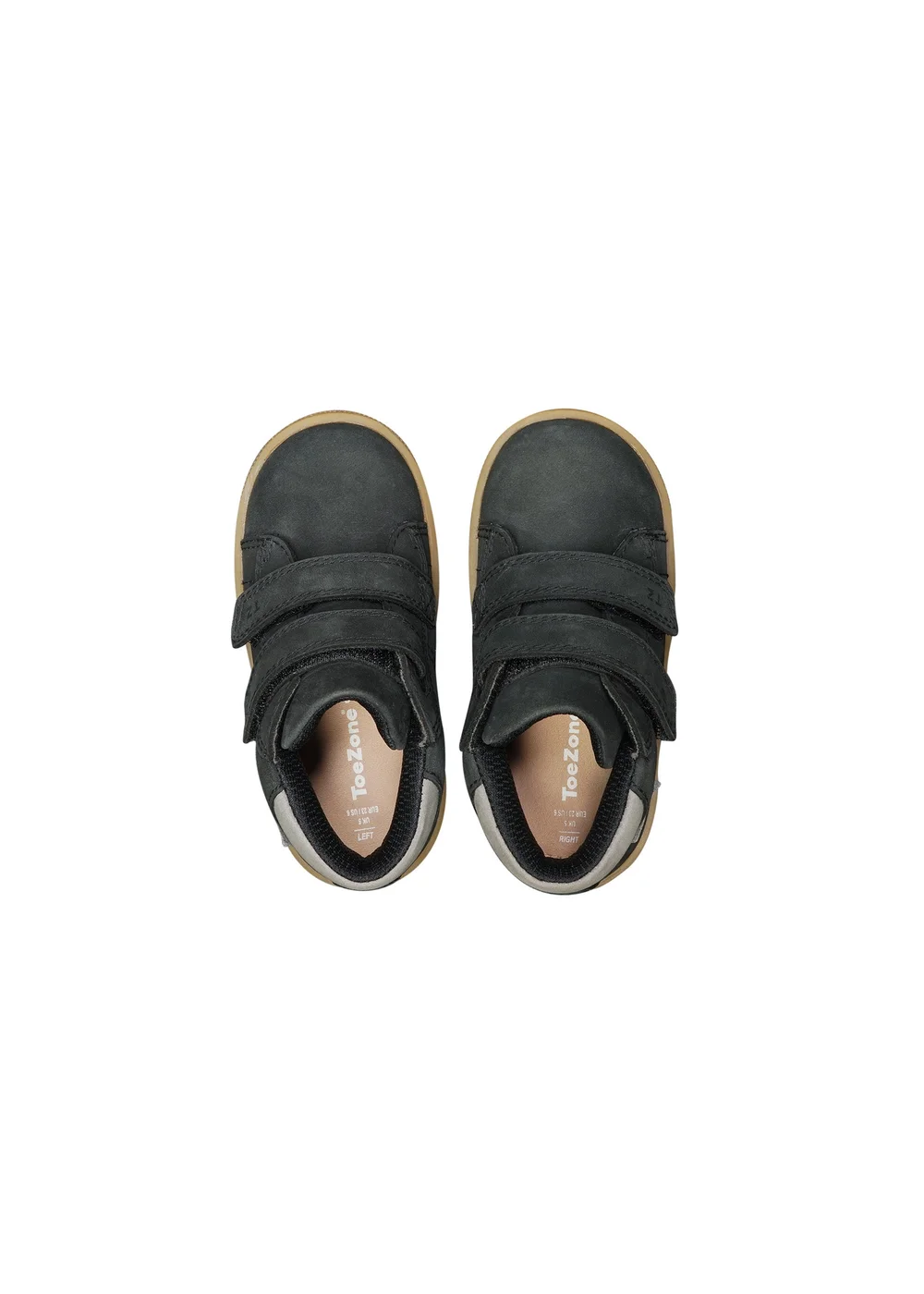 ToeZone Boys Black Grayson Nubuck Rip Tape Boot (Younger 4 - Younger 10) - 6 Intants Image 4