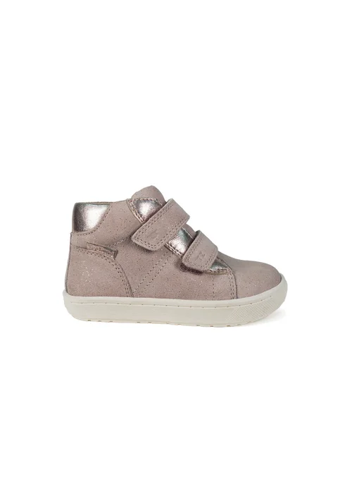 ToeZone Girls Pink Layla Shimmer Rip Tape Boot (Younger 4 - Younger 10) - 9.5 Infants Image 2