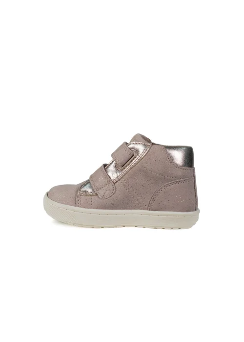 ToeZone Girls Pink Layla Shimmer Rip Tape Boot (Younger 4 - Younger 10) - 9.5 Infants Image 3