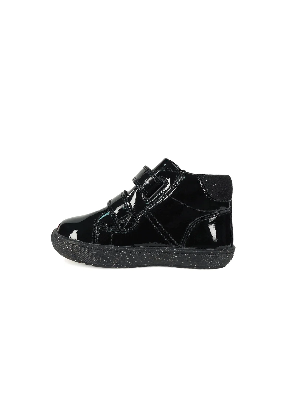 ToeZone Girls Black Riley Crinkle Rip Tape Boot (Younger 4 - Younger 10) - 10 Infants Image 4