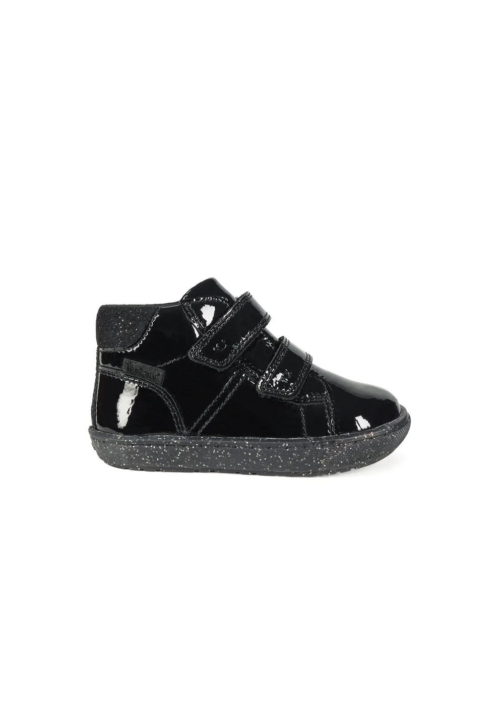 ToeZone Girls Black Riley Crinkle Rip Tape Boot (Younger 4 - Younger 10) - 10 Infants Image 2