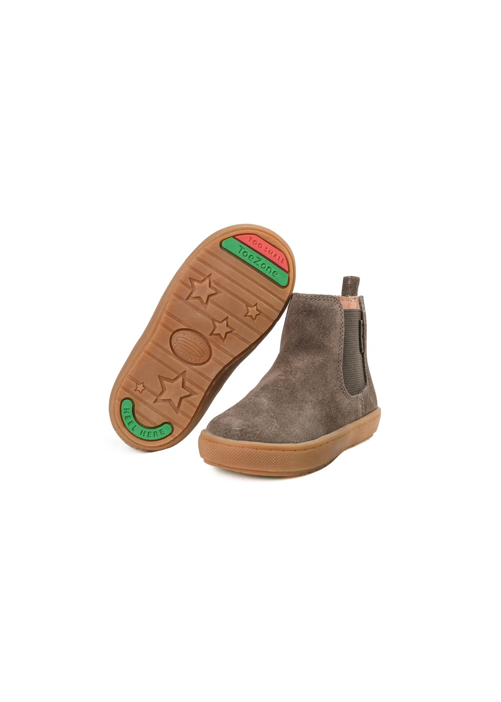 ToeZone Boys Brown River Suede Gusset Boot (Younger 4 - Younger 10) - 4 Infants Image 1