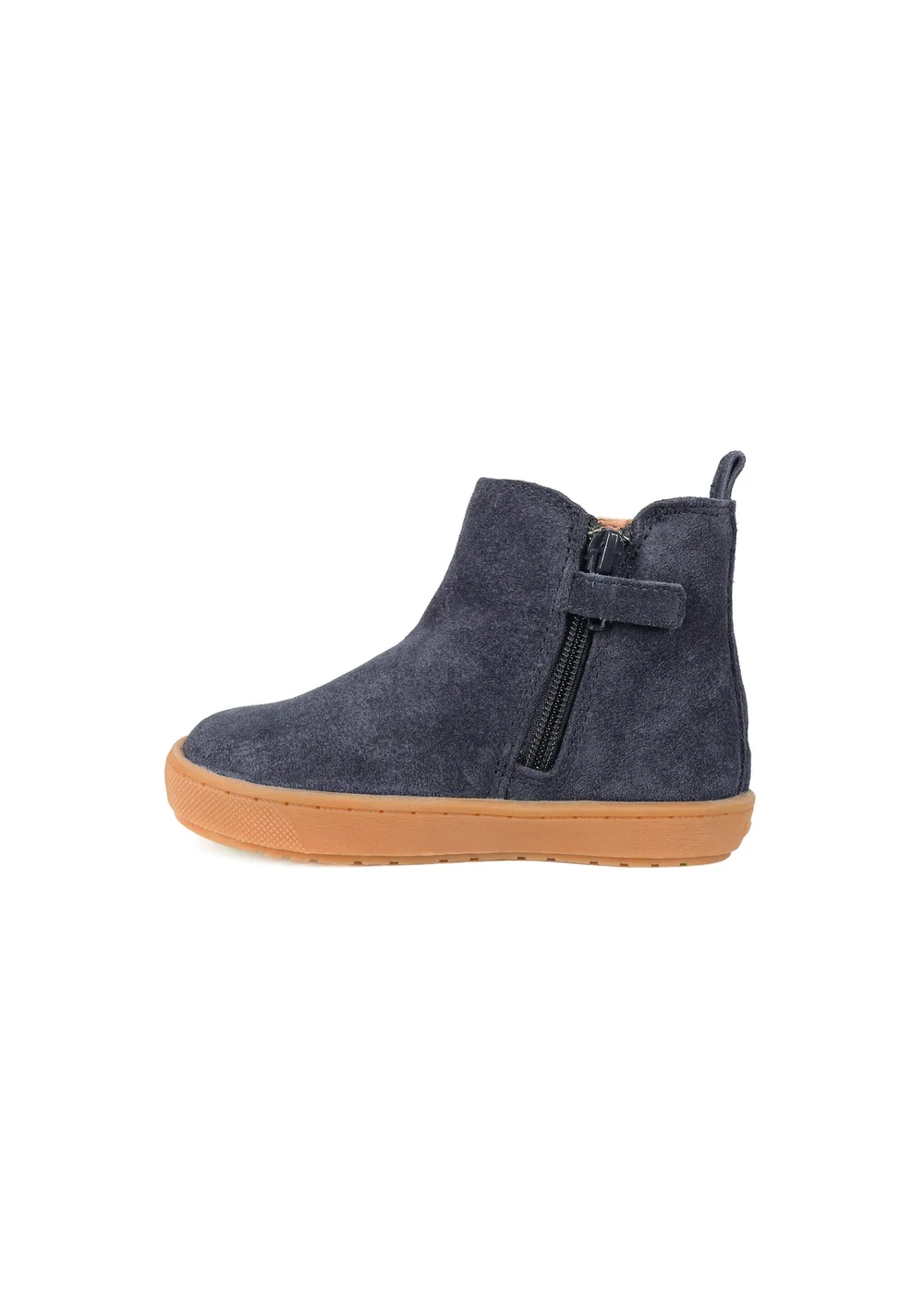 ToeZone Boys Navy Sam Suede Gusset Boot (Younger 4 - Younger 10) - 5.5 Infants Image 3