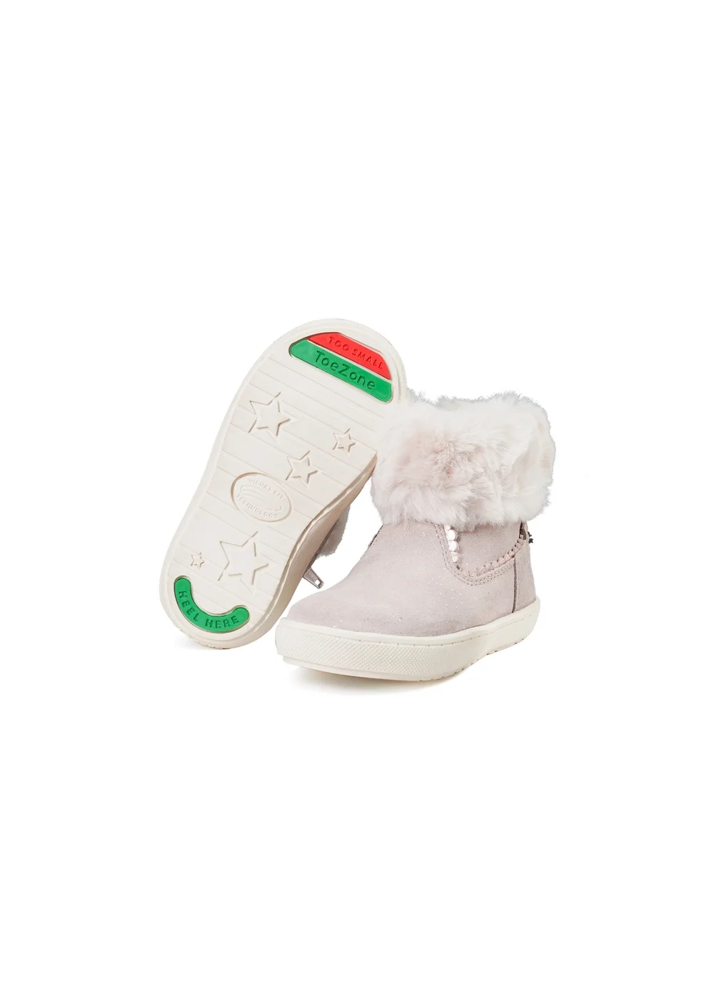 ToeZone Girls Pink Vienna Shimmer Fur Boot (Younger 4 - Younger 10) - 6 Intants Image 1