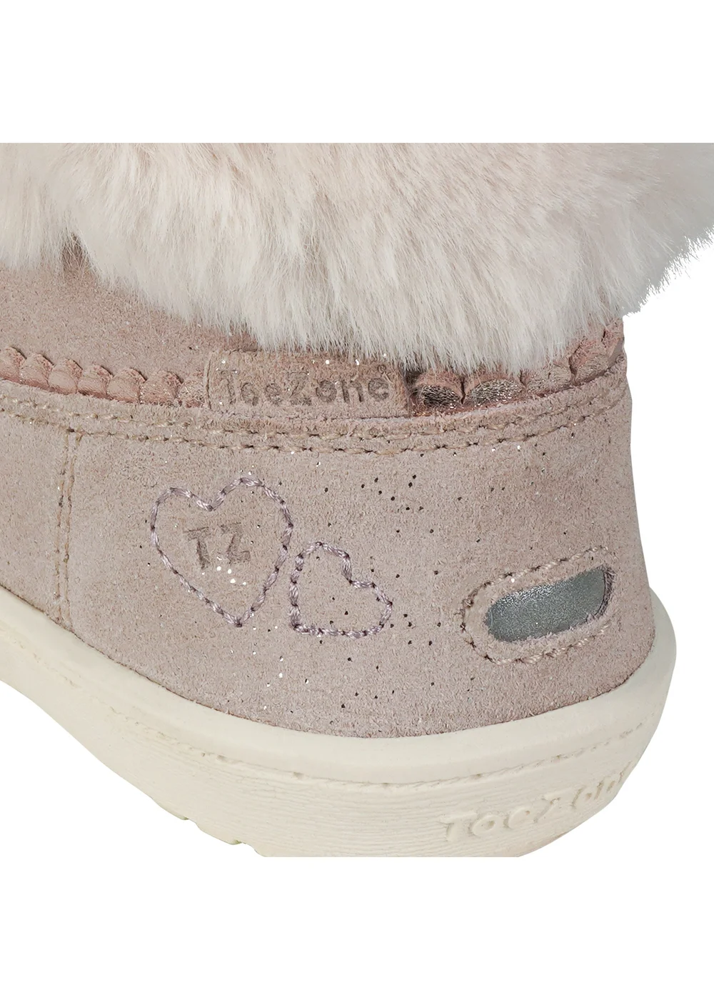 ToeZone Girls Pink Vienna Shimmer Fur Boot (Younger 4 - Younger 10) - 6 Intants Image 5