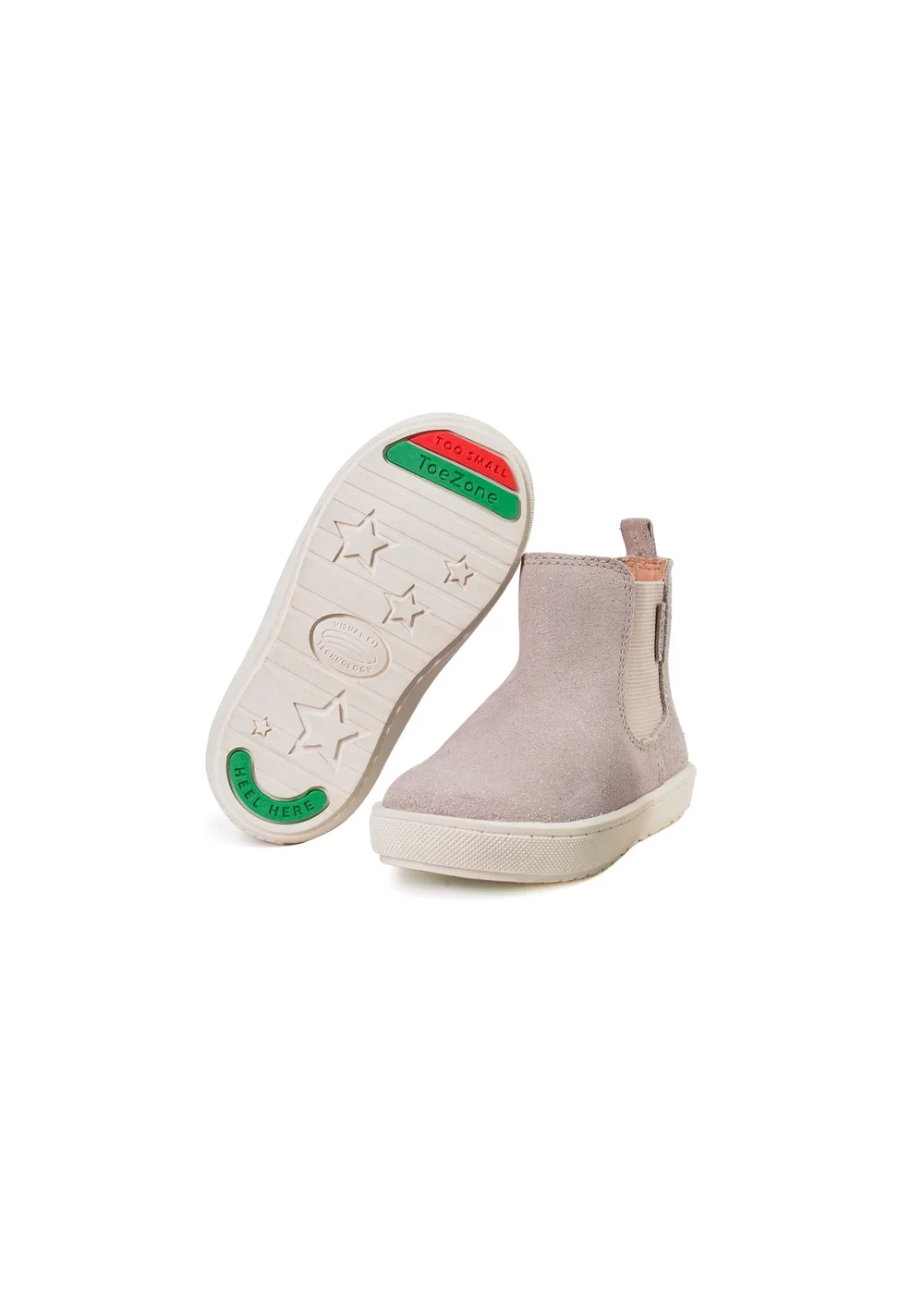 ToeZone Girls Pink Alma Suede Gusset Boot (Younger 4 - Younger 10) - 7.5 Infants Image 1