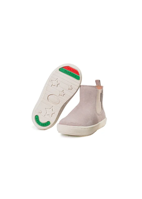 ToeZone Girls Pink Alma Suede Gusset Boot (Younger 4 - Younger 10) - 7.5 Infants Image 1