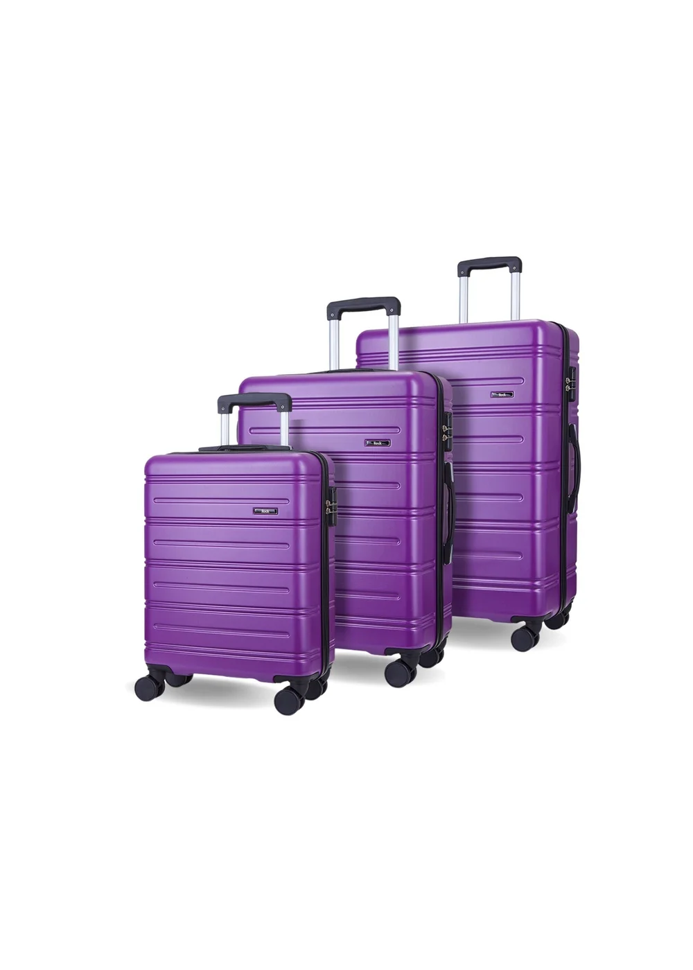 Rock Purple Lisbon Suitcase - 3 piece set Image 1