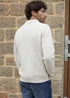 Threadbare Natural Long Sleeve Quarter Zip Polo Jumper - Small Image 2