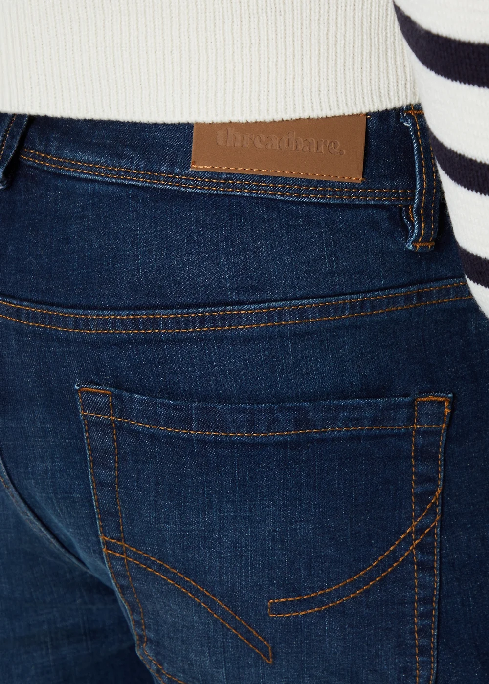 Threadbare Blue Slim Fit Jeans With Stretch - 38/L32 Image 3