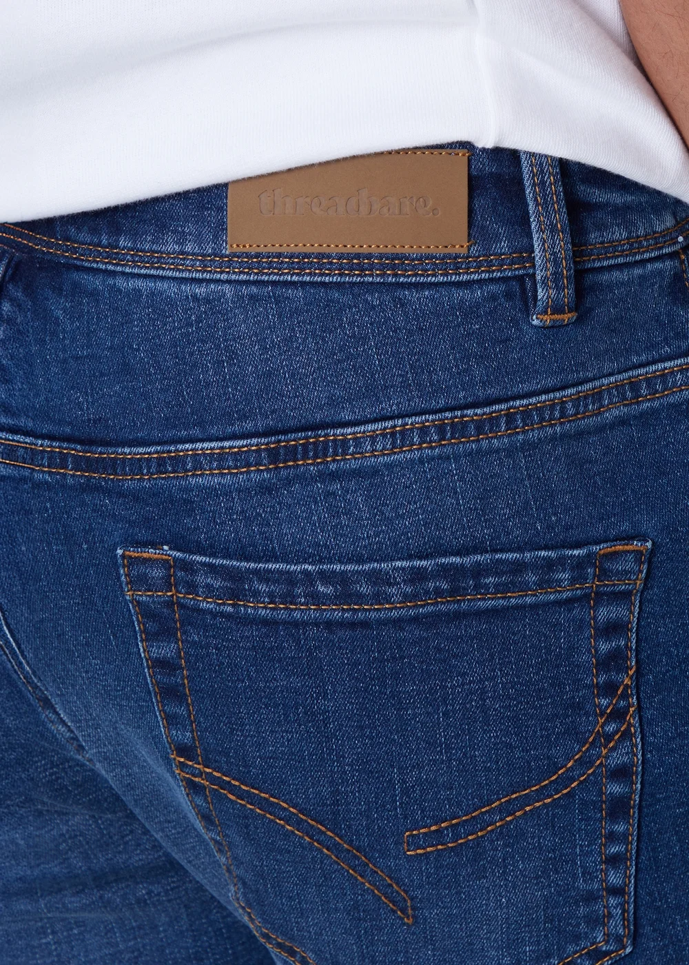 Threadbare Blue Slim Fit Jeans With Stretch - 32/L32 Image 3