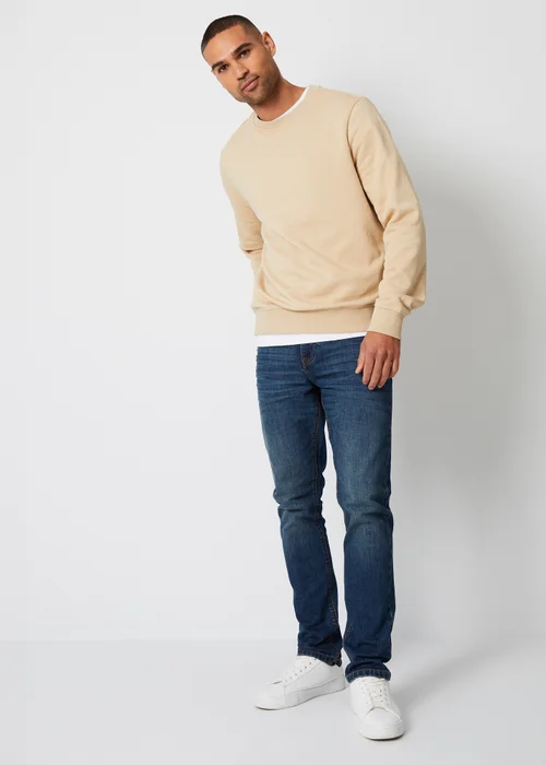 Threadbare Indigo Blue Slim Fit Jeans With Stretch - 30/L34 Image 4
