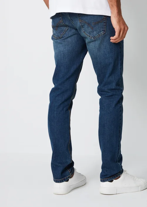 Threadbare Indigo Blue Slim Fit Jeans With Stretch - 30/L34 Image 2