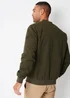 Threadbare Khaki Showerproof Utility Bomber Jacket - S Image 2