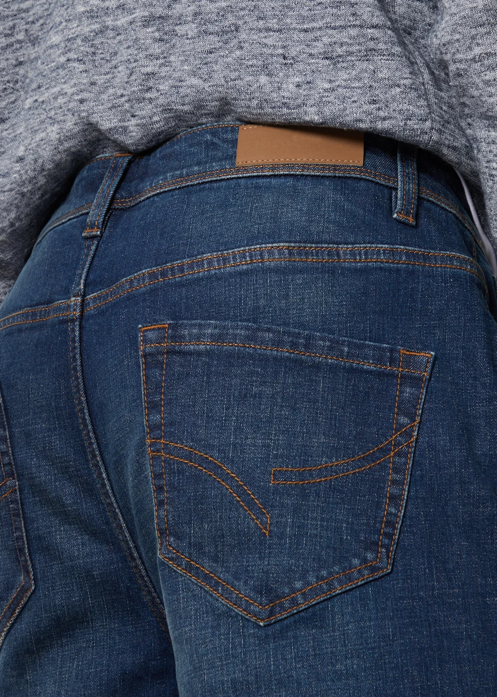 Threadbare Blue Straight Fit Jeans With Stretch - 30/L34 Image 3