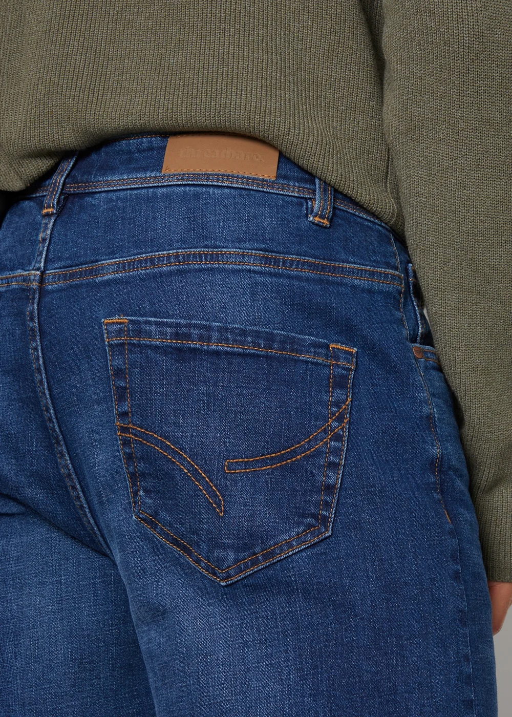 Threadbare Blue Straight Fit Jeans With Stretch - 32/L32 Image 3