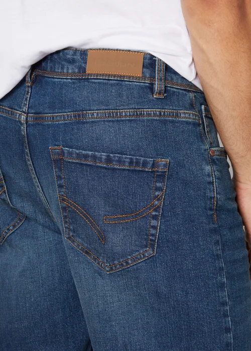 Threadbare Indigo Blue Straight Fit Jeans With Stretch - 30 waist 30 leg Image 3