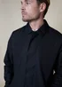 Threadbare Black Showerproof Longline Collared Mac Jacket - XL Image 3