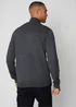 Threadbare Charcoal Funnel Neck Quarter Zip Knitted Jumper - Small Image 2