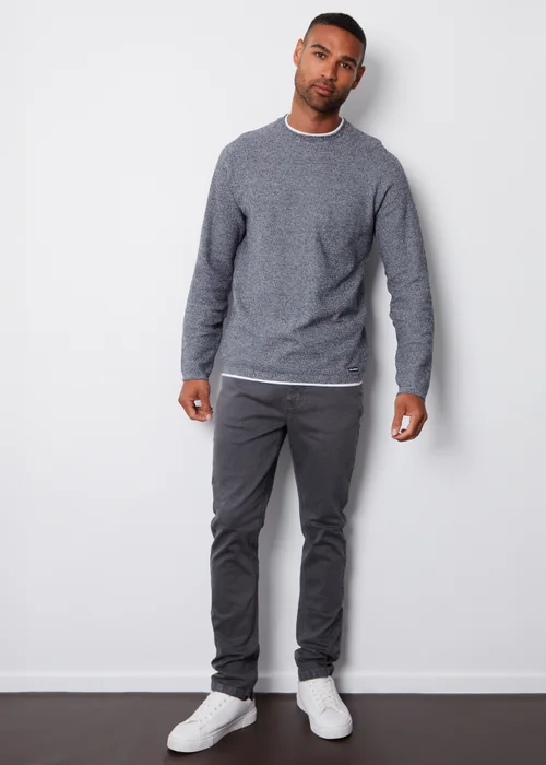 Threadbare Dark Grey Slim Fit Overdyed Stretch Denim Jeans - 30 waist 32 leg Image 4