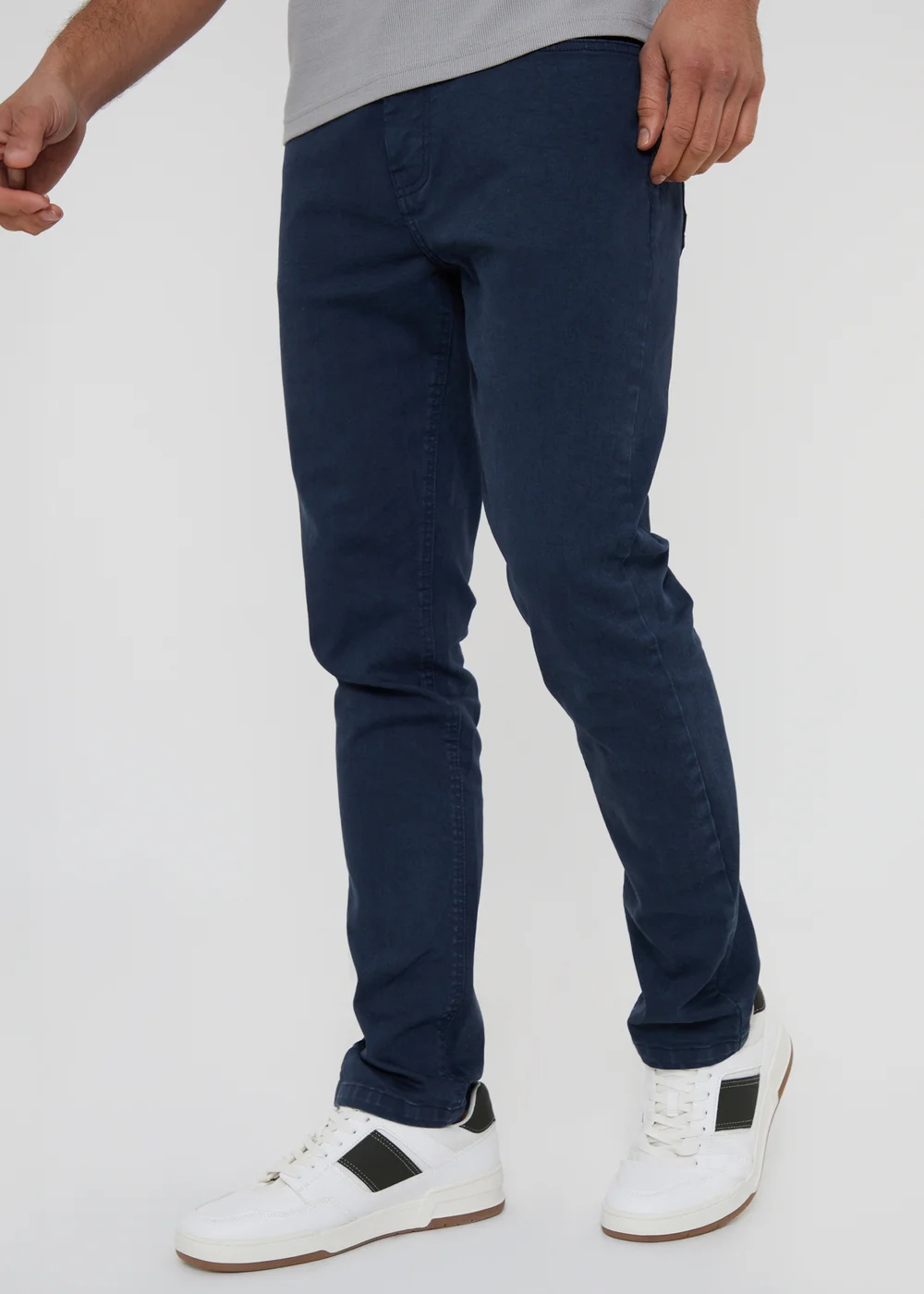 Threadbare Navy Slim Fit Overdyed Stretch Denim Jeans - 30 waist 32 leg Image 1