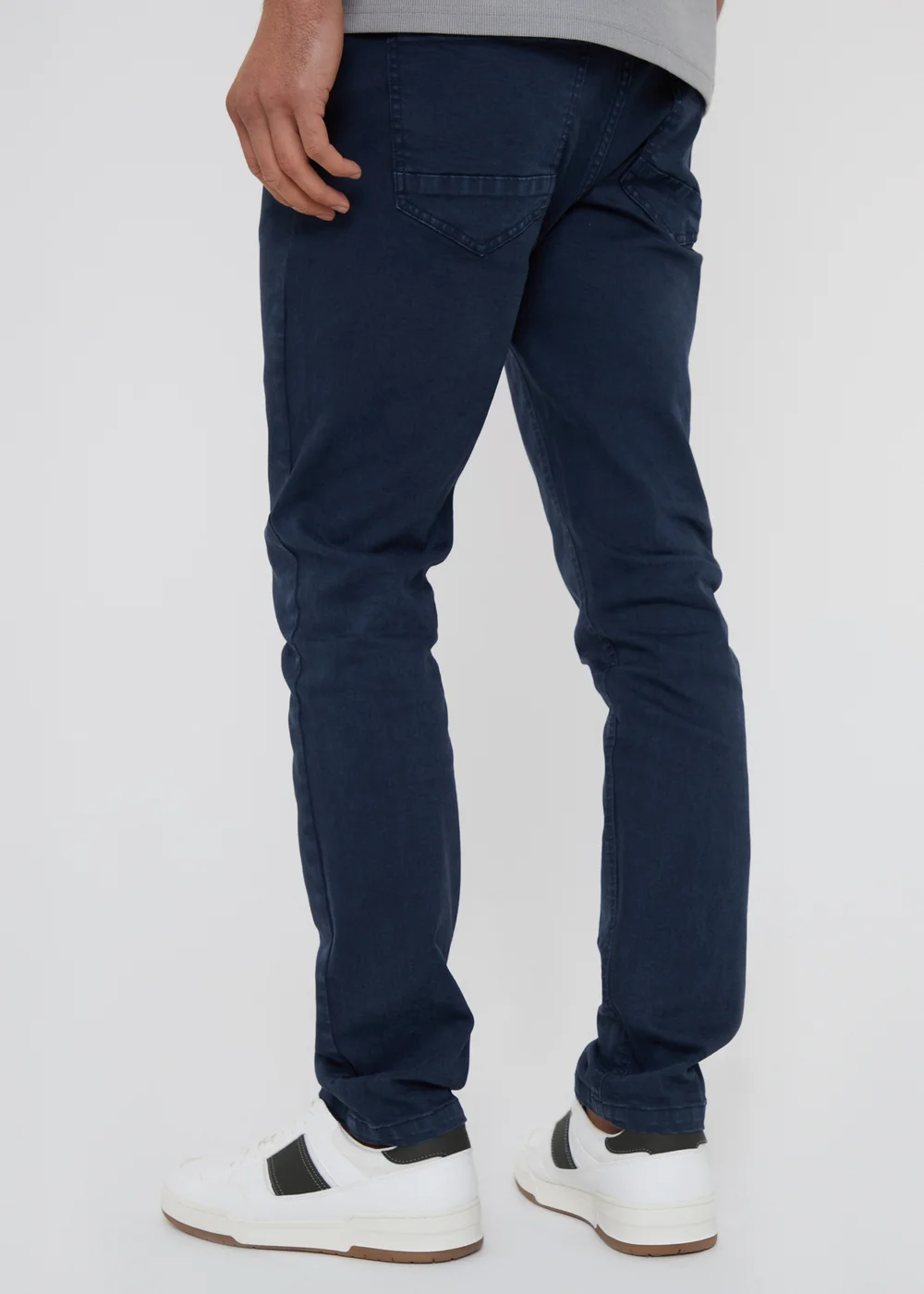 Threadbare Navy Slim Fit Overdyed Stretch Denim Jeans - 30 waist 32 leg Image 2