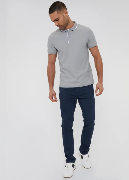 Threadbare Navy Slim Fit Overdyed Stretch Denim Jeans - 30 waist 32 leg Image 4