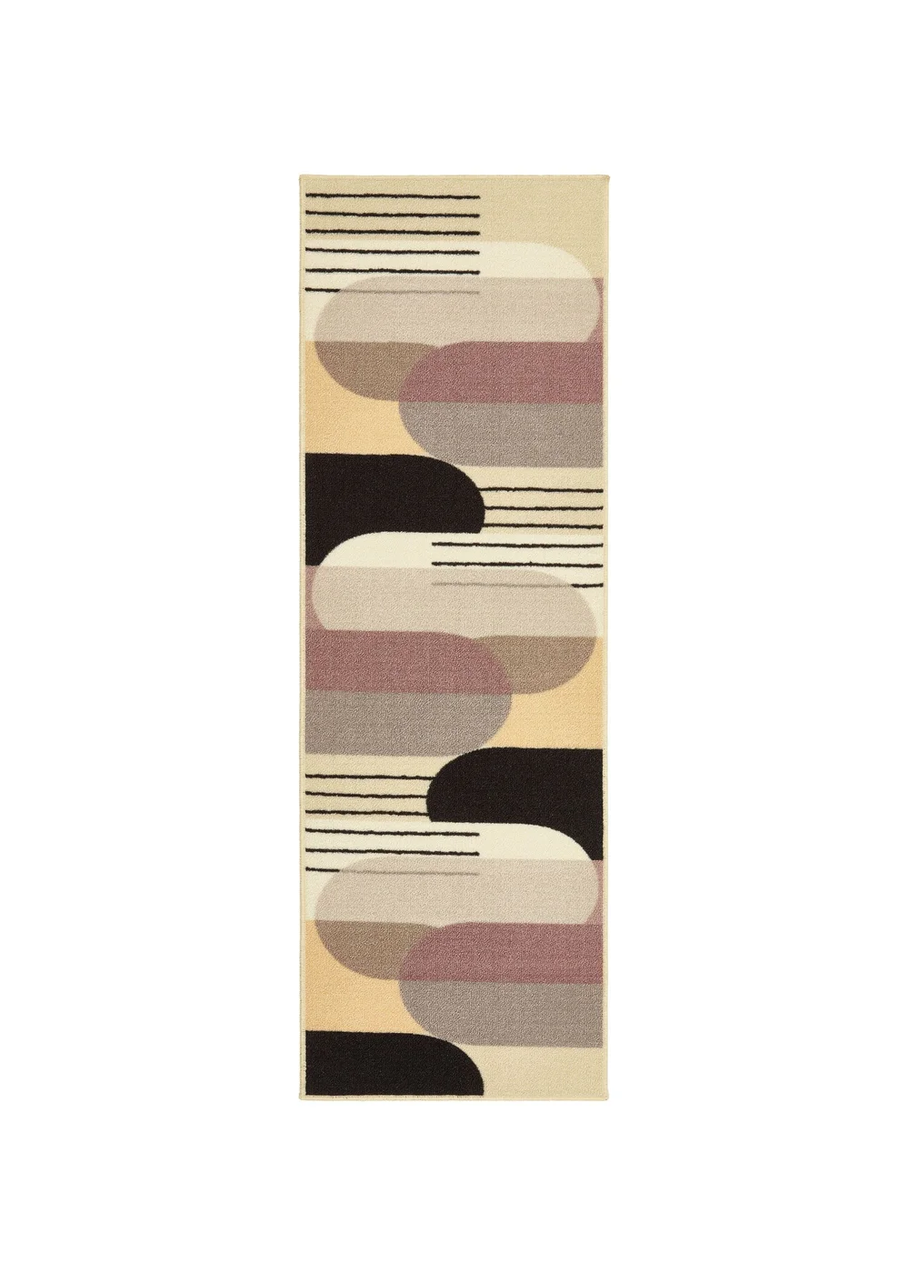 FloorMatters Printed Loop Modern Arches Washable Runner and Mat - One Size Image 3