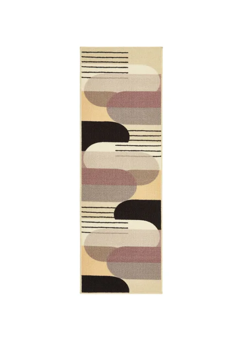 FloorMatters Printed Loop Modern Arches Washable Runner and Mat - One Size Image 3