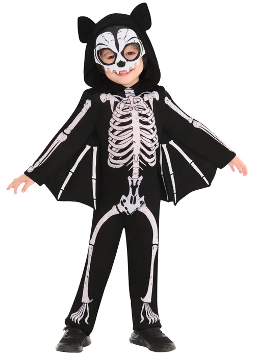 Rubies Kids Skeleton Bat Costume (2-6Yrs) - 2-3 Yrs Image 1