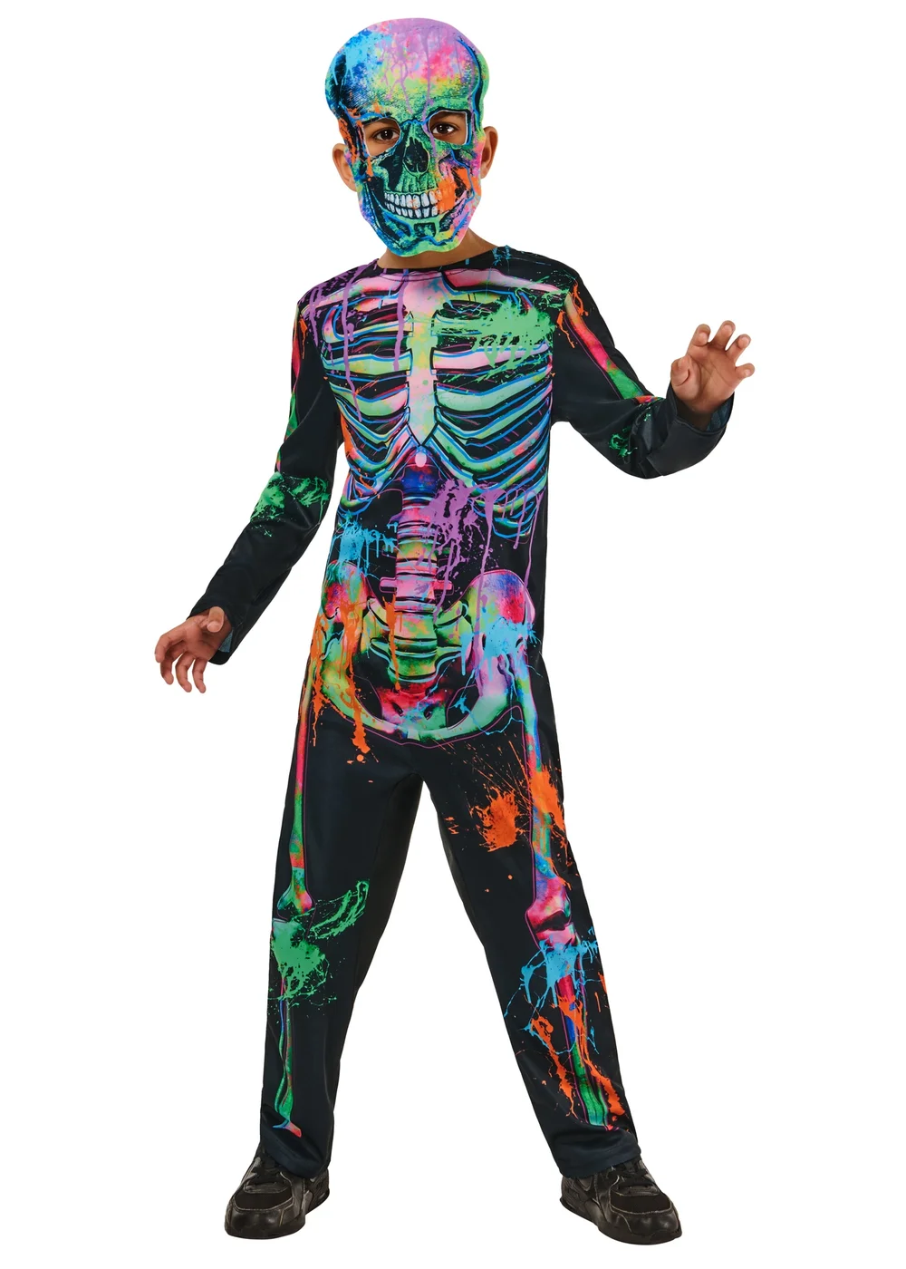 Rubies Kids Bonesky Graffiti Skeleton Costume (3-8 Yrs) - 4 Yrs Image 1