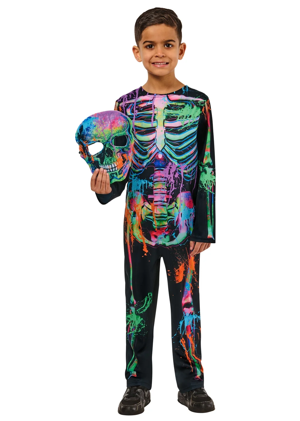 Rubies Kids Bonesky Graffiti Skeleton Costume (3-8 Yrs) - 4 Yrs Image 4