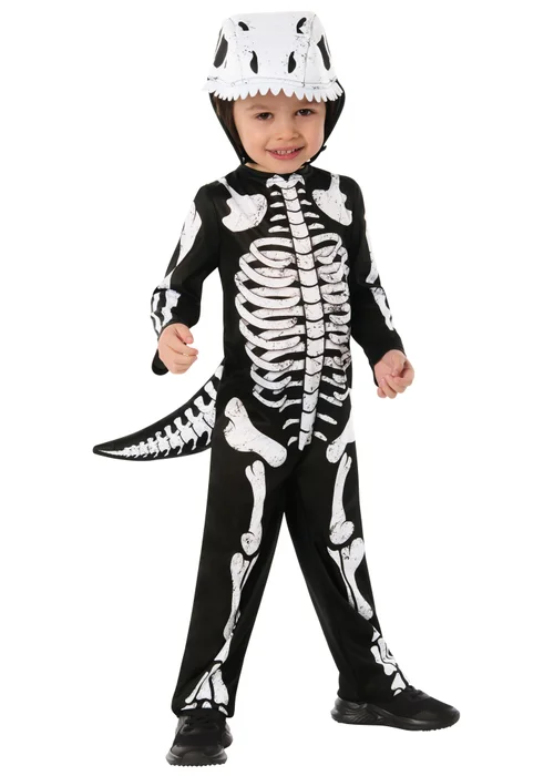 Rubies Kids Skeleton Dinosaur Costume (2-6 Yrs) - 4 Yrs Image 1